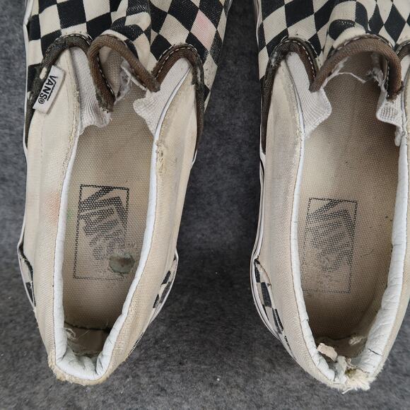 Vans Shoes Womens 9 Casual Sneaker Classic Slip On Skate Canvas Checkerboard - Picture 7 of 12